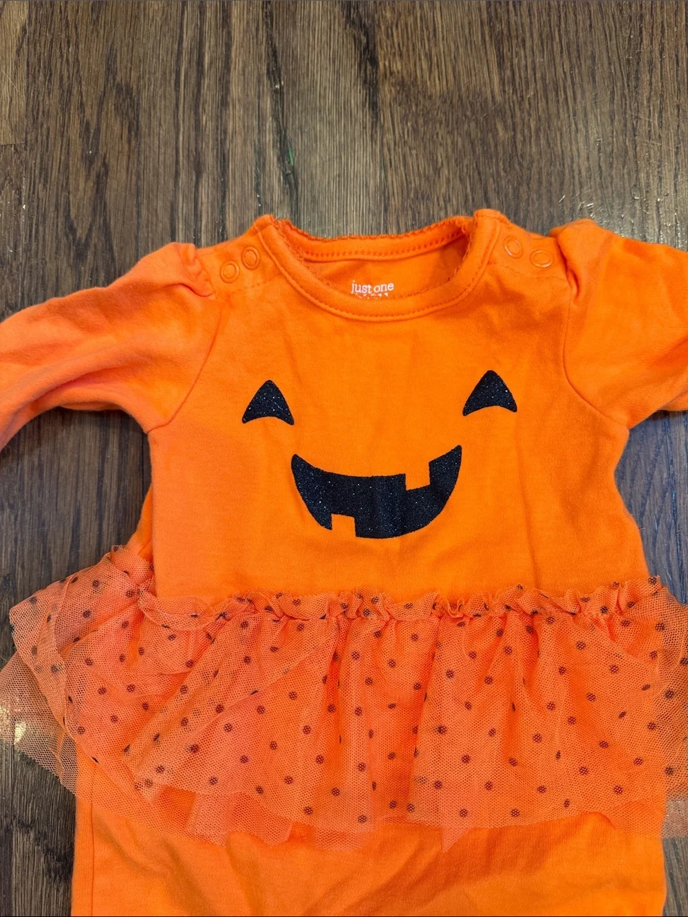 Carter's Orange Pumpkin Tutu One-Piece Costume